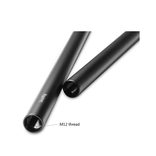 SMALLRIG 1053 2PCS 15MM BLACK ALU ROD (M12-30CM)