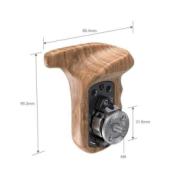 SMALLRIG 1891 LEFT SIDE WOODEN GRIP W/ ARRI ROSETT