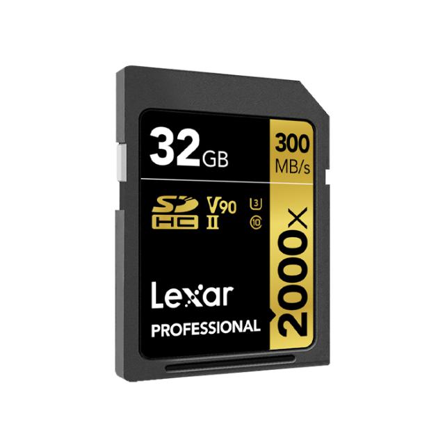 LEXAR SD 32GB U3 V90 UHS-II R300/W260