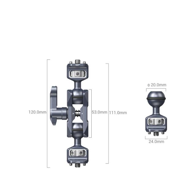 SMALLRIG 3873 MAGIC ARM W. DUAL BALL HEADS 1/4