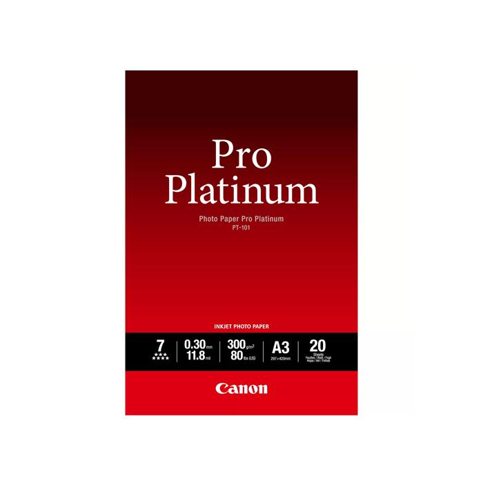 CANON PT-101 PLATINIUM PHOTO PAPER 300G A3 20STK
