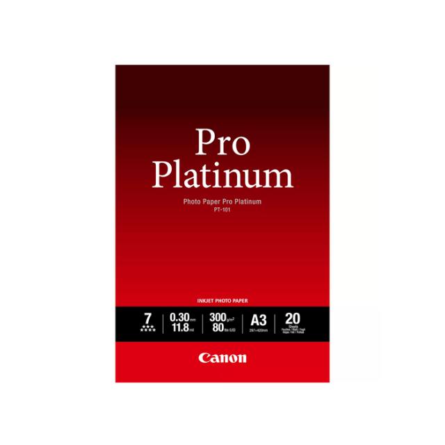 CANON PT-101 PLATINIUM PHOTO PAPER 300G A3 20STK