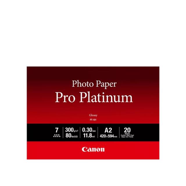 CANON PT-101 PLATINIUM PHOTO PAPER 300G A2 20STK.
