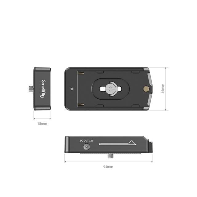 SMALLRIG 3018 BATTERY ADAPTER PLATE LITE NP-F