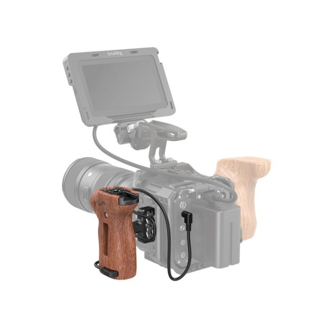 SMALLRIG 3323 SIDE HANDLE WOOD WITH REMOTE TRIGGER