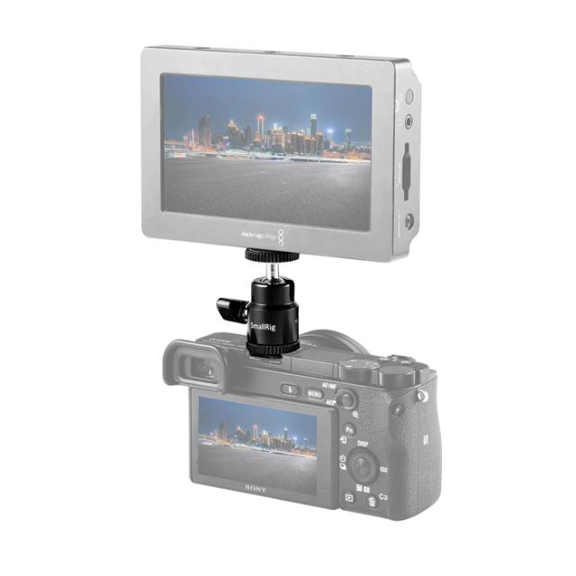 SMALLRIG LCD MONITOR KUGLEHOVED MED HOTSHOE