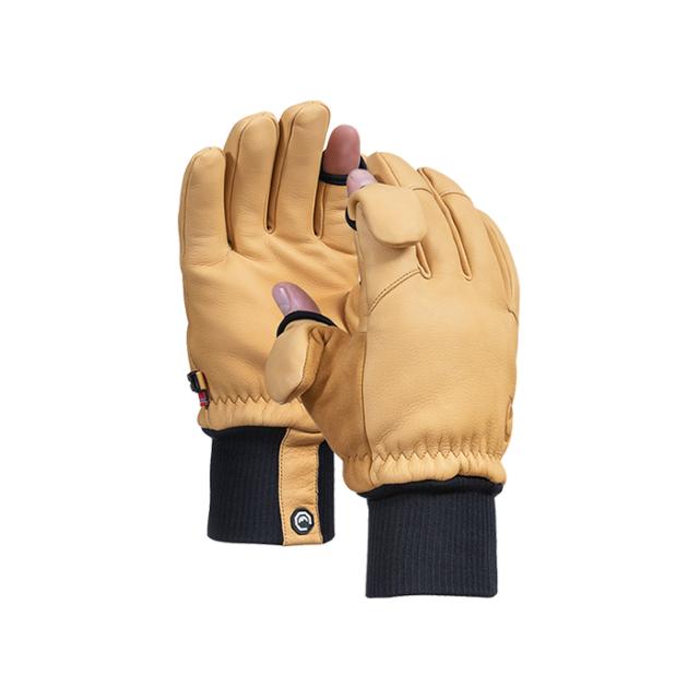 VALLERRET LEATHER PHOTOGRAPHY GLOVE NATURAL S