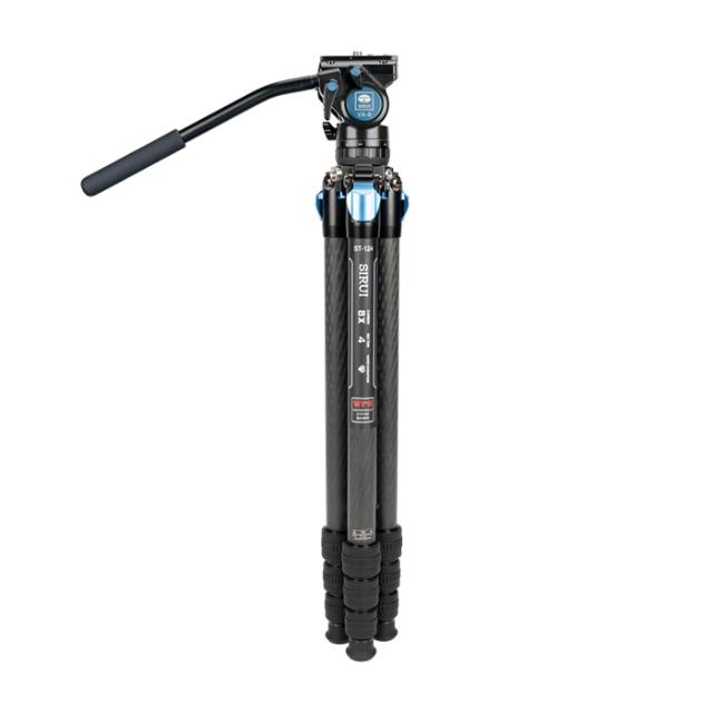 SIRUI ST-124 CARBON FIBER TRIPOD KIT W/ VA-5 HEAD