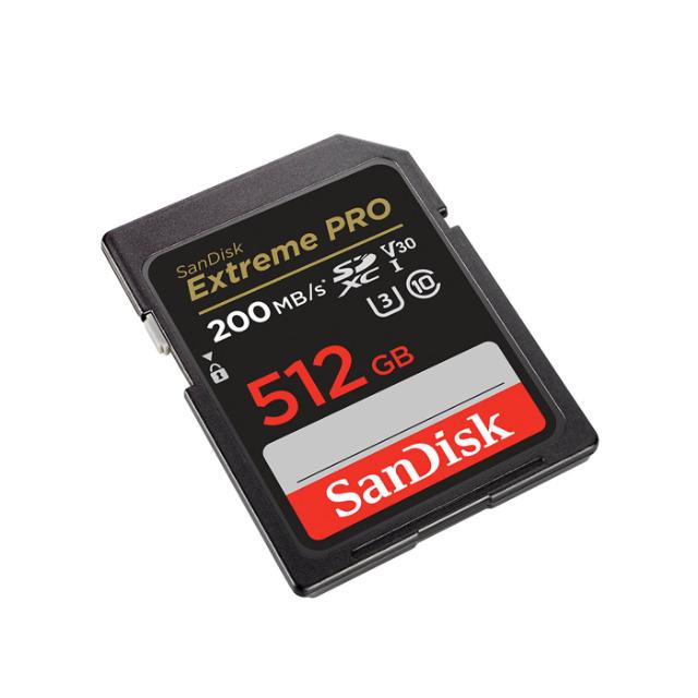 SANDISK SD 512 GB EXTREME PRO 200MB/S V30