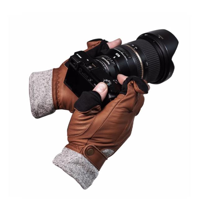 VALLERRET URBEX PHOTOGRAPHY GLOVE BROWN S