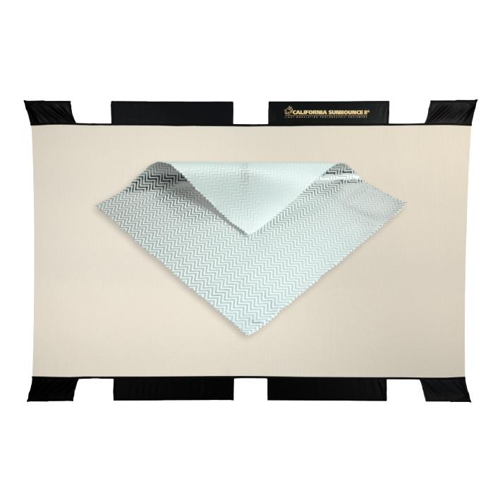 SUNBOUNCE PRO SCRREN SILVER-WHIT/WHIT 130 X190 CM.