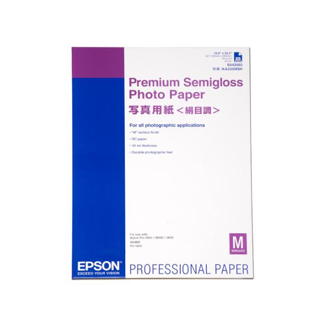 EPSON PREMIUM SEMIGLOSS PHOTO PAPER A2 25 SHE 251G