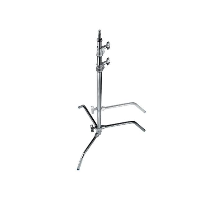 AVENGER 2033L C-STAND SILVER W/ SLIDING LEG