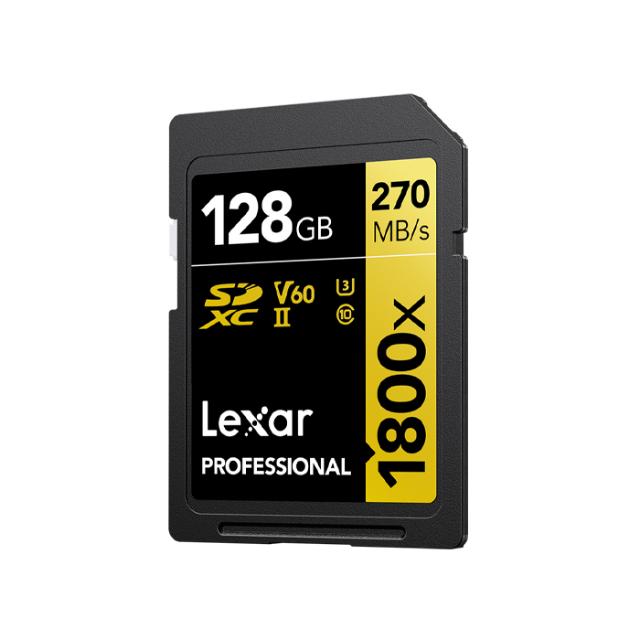 LEXAR SD 128GB U3 V60 UHS-II R270/W180