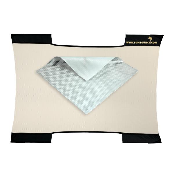 SUNBOUNCE MICRO SILV-WHITE/WHITE SCREEN 60X90 CM.