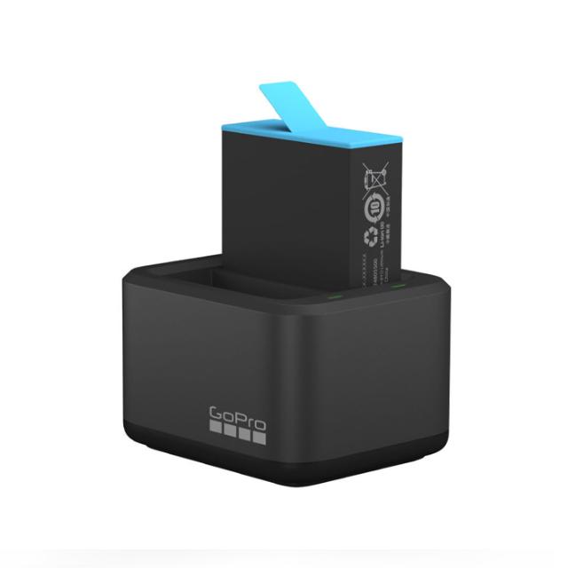 GOPRO DUAL BATTERY CHARGER + BATTERY FOR HERO 9/10