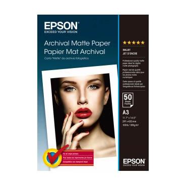 EPSON ARCHIVAL MATTE PAPER A3 50 SHEETS 189G