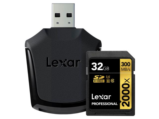 LEXAR SD 32GB 300/260MB/S 2000X PROFESSIONAL CARD