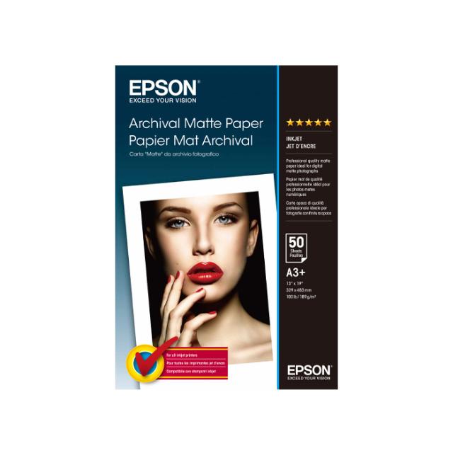 EPSON ARCHIVAL MATTE PAPER A3+ 50 SHEET 192G