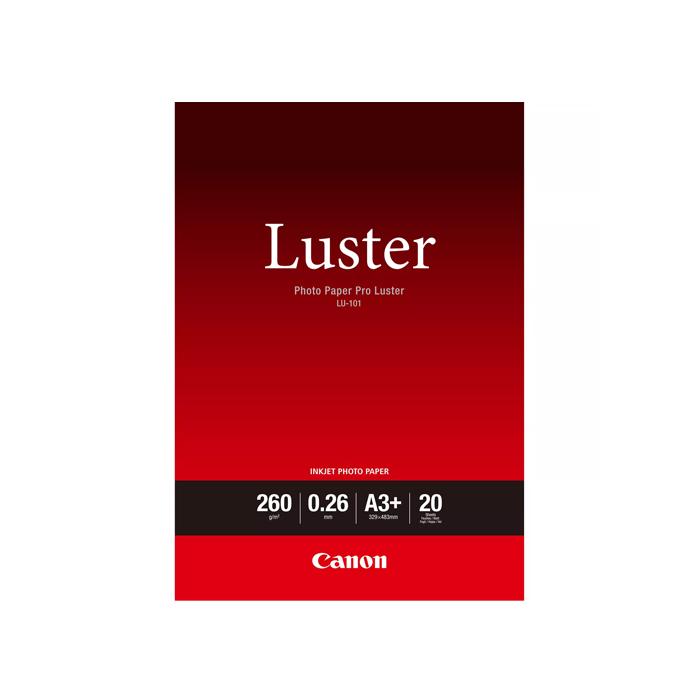 CANON LU-101 LUSTER PHOTO PAPER 260G A3+ 20STK.
