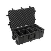 PELICASE 1650 SORT M. SKILLERUM OG HJUL