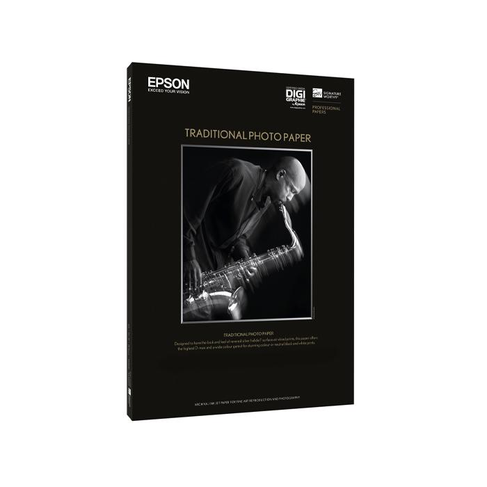 EPSON TRADITIONAL PHOTO PAPER A2 25 SHEETS 330G