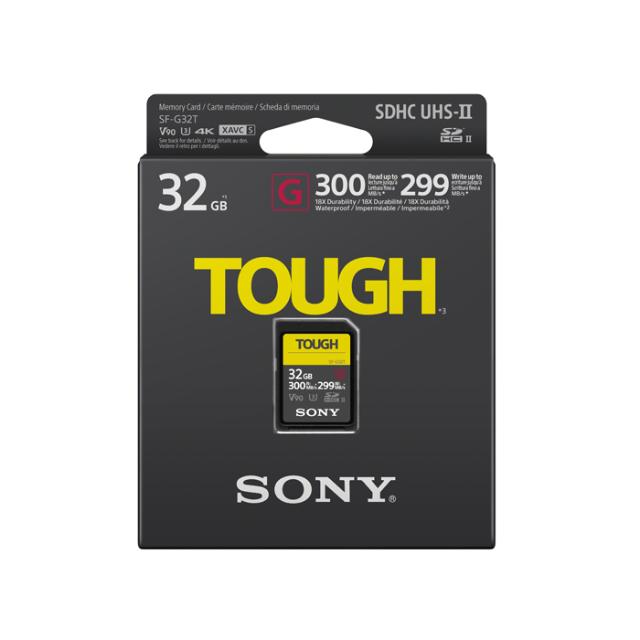 SONY SD TOUGH 32GB SF-G 300/299MB/S SDX UHS-II