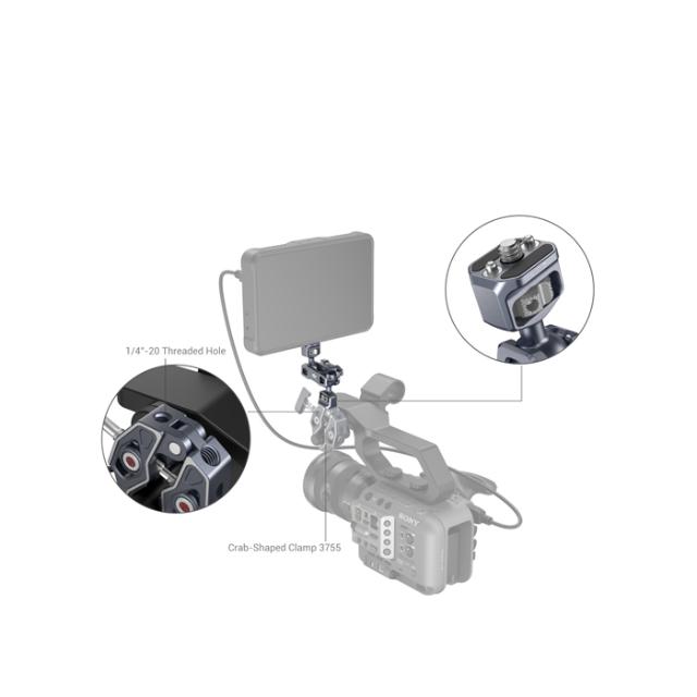 SMALLRIG 3873 MAGIC ARM W. DUAL BALL HEADS 1/4